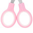 Ножницы BRAUBERG KIDS 130 мм, ручки розовые, закругленные лезвия с линейкой,