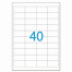 Этикетка самоклеящаяся 48,5х25,4 мм, 40 этикеток, белая, 70 г/м2, 50 л., LOMOND,