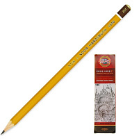 Карандаш чернографитный KOH-I-NOOR 1500/4H Чехия штр.  8593539005933, 8593539092438