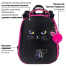 Ранец BRAUBERG SHINY, 2 отделения, с брелоком, "Glad to be cat",