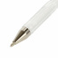 Ручка гелевая BRAUBERG "White Pastel", БЕЛАЯ, корпус прозрачный, узел