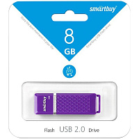Память Smart Buy USB Flash  8GB Quartz фиолетовый: SB8GBQZ-V штр.:  4690626031326