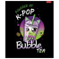 Тетрадь А5, 48 л., HATBER скоба, клетка, глянцевая ламинация, "Bubble