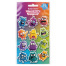 Наклейки зефирные BRAUBERG CUTE MONSTERS, многоразовые, 10*15 см, 666055