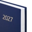 Ежедневник датированный 2027 145х215 мм, А5, STAFF, обложка бумвинил, синий,