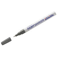 Маркер-краска MunHwa "Extra Fine Paint Marker" серебро, 1мм, нитро-основа EXPM-06