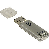 Память Smart Buy USB Flash 16GB V-Cut серебристый (металл.корпус): SB16GBVC-S штр.:  4690626000285