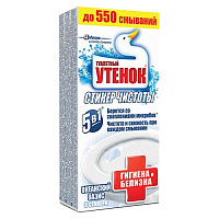 Средство для очистки унитаза Туалетный Утёнок 5в1, океанский бриз, гигиена и белизна, 3 шт