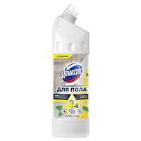 Средство для мытья полов Domestos "Чистота и блеск. Лимон и мята", гель, концентрат, с хлором, 1л.