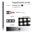 КАРАНДАШ ЧЕРНОГРАФИТОВЫЙ "HappyGraphix Jumbo. Монохром. Клетка" 4В,