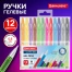Ручки гелевые BRAUBERG "ULTRA GEL", НАБОР 12 ЦВЕТОВ, стандартный