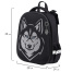 Ранец BRAUBERG SHINY, 2 отделения, с брелоком, "Husky", СВЕТЯЩИЙСЯ