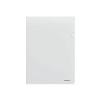 Папка-уголок пластиковая Erich Krause Glossy Clear, A4, прозрачный (в пакете по 12 шт.)