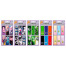 Закладки для книг МАГНИТНЫЕ, "5 ДИЗАЙНОВ МИКС", 6 штук, 60x20 мм,
