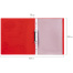 Папка для портфолио школьника/дошкольника, А4, 2 кольца, 10 файлов, красный