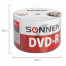 Диск DVD-R SONNEN 4,7 Gb 16x Bulk (термоусадка без шпиля), КОМПЛЕКТ 50 шт.,