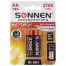 Батарейки аккумуляторные Ni-Mh пальчиковые КОМПЛЕКТ 2 шт., АА (HR6) 2700 mAh,