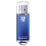 Флэш-диск 32 GB, SMARTBUY V-Cut, USB 2.0, металлический корпус, синий,