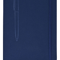 Книжка записная А5 142x210 мм 80 л. лин. INFORMAT MAGNETIC мягк. обл. синий без отд. ляссе