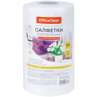 Салфетки универсальные OfficeClean "Professional", вискоза, 20*20см, 180шт, белые, в рулоне, 35г/м2