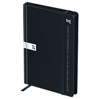 Ежедневник датированный 2027г, А6, 176л., 7БЦ BG"Monochrome. Black", черный, soft tuch