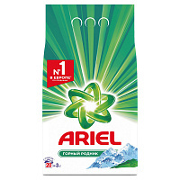 Порошок стиральный ARIEL автомат Горный родник 3кг д/белого белья