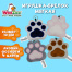 Игрушка-брелок мягкая "КОШАЧЬЯ ЛАПКА", ткань вельбоа, ассорти, 10х10