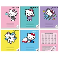 Тетрадь 18 л. CENTRUM клетка, обложка картон, "Hello Kitty" (микс в спайке), 74793