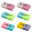 Набор ластиков BRAUBERG "Pastel Mix", 6 шт., цвета ассорти, 44х21х10