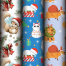 Бумага упаковочная новогодняя НАБОР 3 шт., "X-mas animals", 70х100 см,