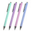 Ручки шариковые автоматические BRAUBERG "VIVID PASTEL", СИНИЕ, НАБОР 4