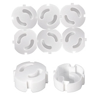 Заглушки для розеток "Стоп ток". Набор 6 штук