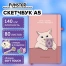 Скетчбук, слоновая кость 140 г/м2, 130х210 мм, 80 л., софт-тач, резинка,