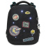 Ранец BRAUBERG PREMIUM, 2 отделения, с брелком, "Space mission", LED