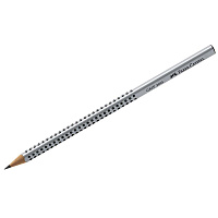 Карандаш ч/г Faber-Castell "Grip 2001" H, трехгран., заточенный. 117011