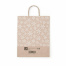 Крафт пакет бумажный "Снежинка" 22х12х25 см, с кручеными ручками,