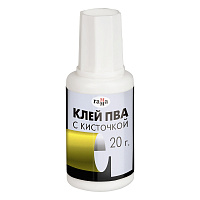 Клей ПВА Гамма, 20г, с кисточкой 330005