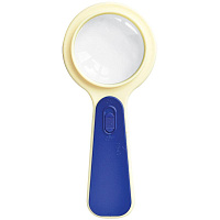 Лупа OfficeSpace, 50мм, 5-ти кратное увеличение, с подсветкой, карт. коробка, европодвес  LPS_01