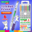 Ручки гелевые МЕТАЛЛИК BRAUBERG KIDS "CUTE ANIMALS", НАБОР 6 ЦВЕТОВ,