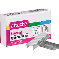 Скобы к степлеру N10 ATTACHE штр.  4620004207937, 4680010101490, 6953070937919, 6953070937926, 6953070937933, 6957807200215