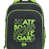 Рюкзак Schoolformat ERGONOMIC 2А4К NEON SKATE 17 л черн. 38х28х16 см жестк. каркас 2 отд. молния для мальчиков