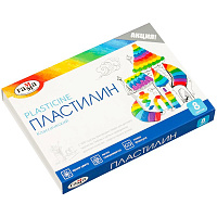 Пластилин Гамма "Классический", 08 цветов, 160г, со стеком, картон 281031
