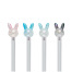 Ручка шариковая MESHU "Crystal Rabbit", синяя, 0,7мм, корпус ассорти,