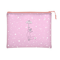 ПАПКА НА МОЛНИИ, "ВЕСЕЛЫЙ ЛИС", СИЛИКОН, Ф.А5+. 26 х 20 СМ