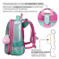 Ранец BRAUBERG SHINY, 2 отделения, "Magic unicorn", 36х28х14 см,
