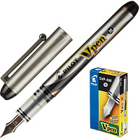 Ручка перьевая PILOT одноразовая SVP-4M V-Pen, черные чернила, 0,58мм