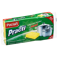 Губка для мытья посуды 3шт/уп. PACLAN 969126