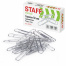 Скрепки STAFF, 50 мм, оцинкованные, 100 шт., в картонной коробке, Россия, 226755