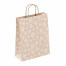 Крафт пакет бумажный "Снежинка" 22х12х25 см, с кручеными ручками,