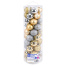 Шары елочные НАБОР 50 шт., 6 см, "Gold&Silver Spark", пластик,